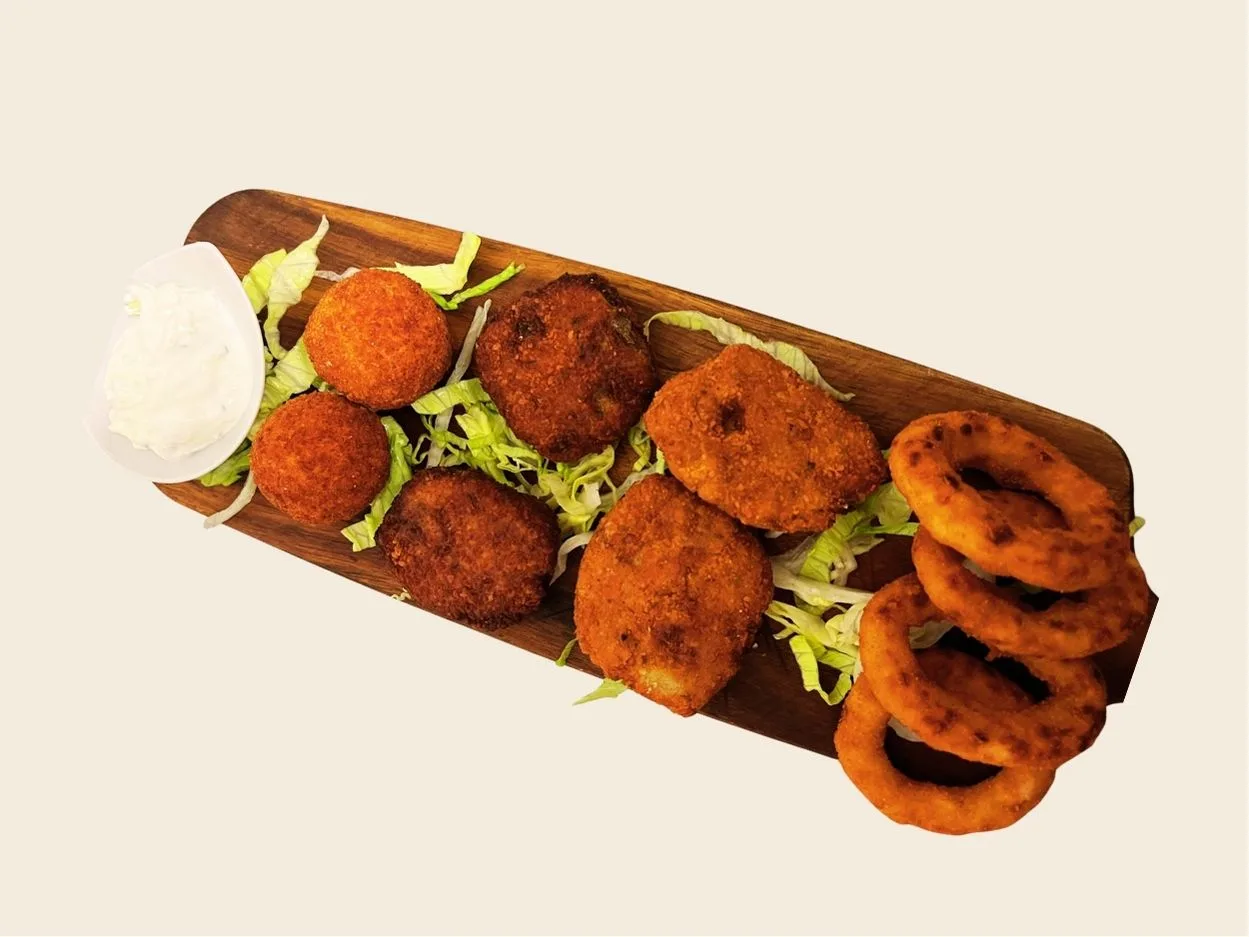 Vegetarischer Frittierteller