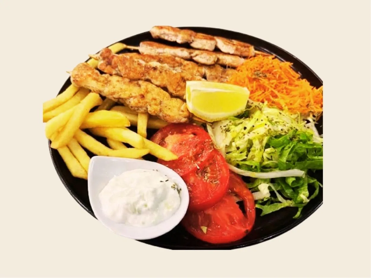 Hähnchen-Souvlaki